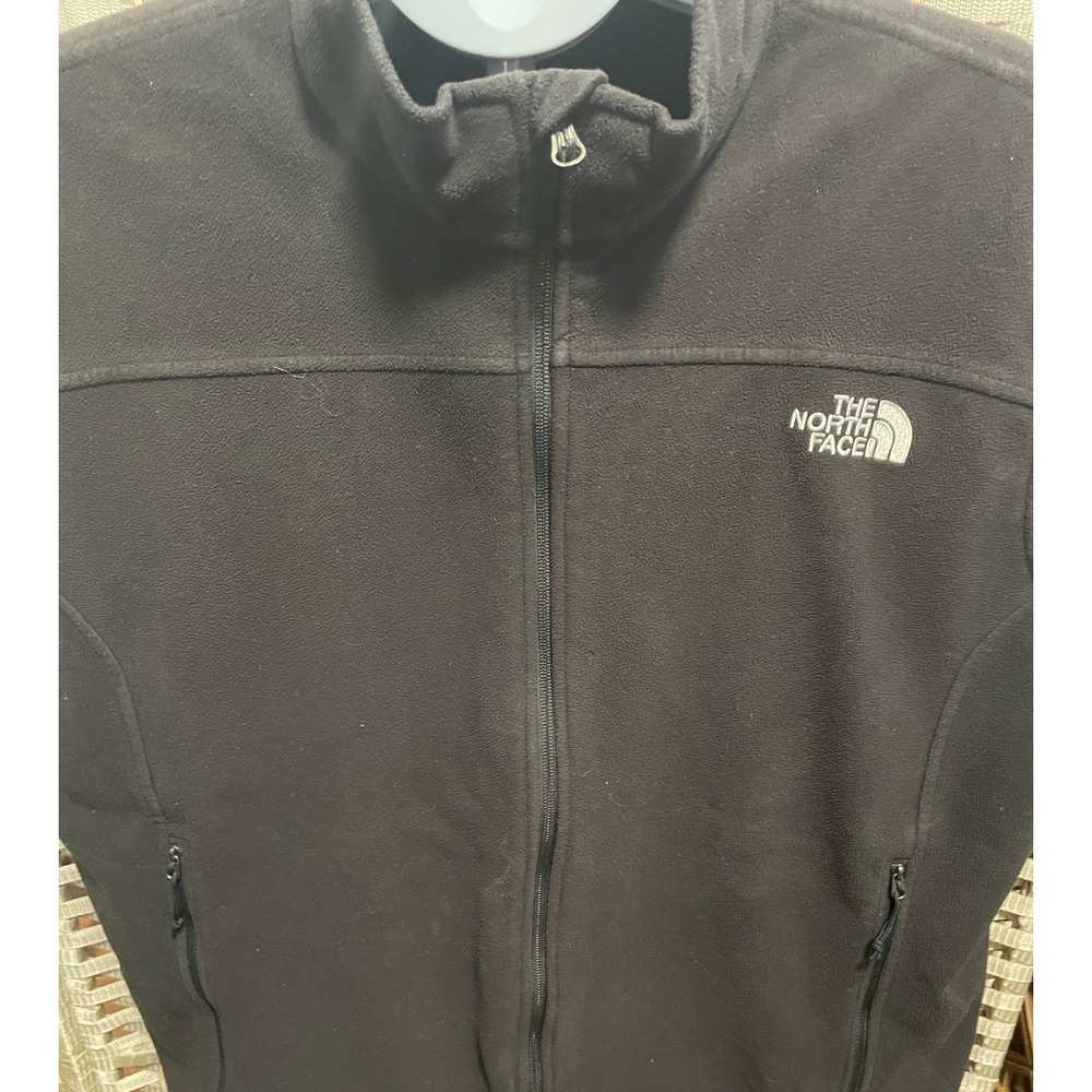 The North Face Mens Black Fleece Full Zip Vest Sleeveless Jacket Size Large - Picture 2 of 12